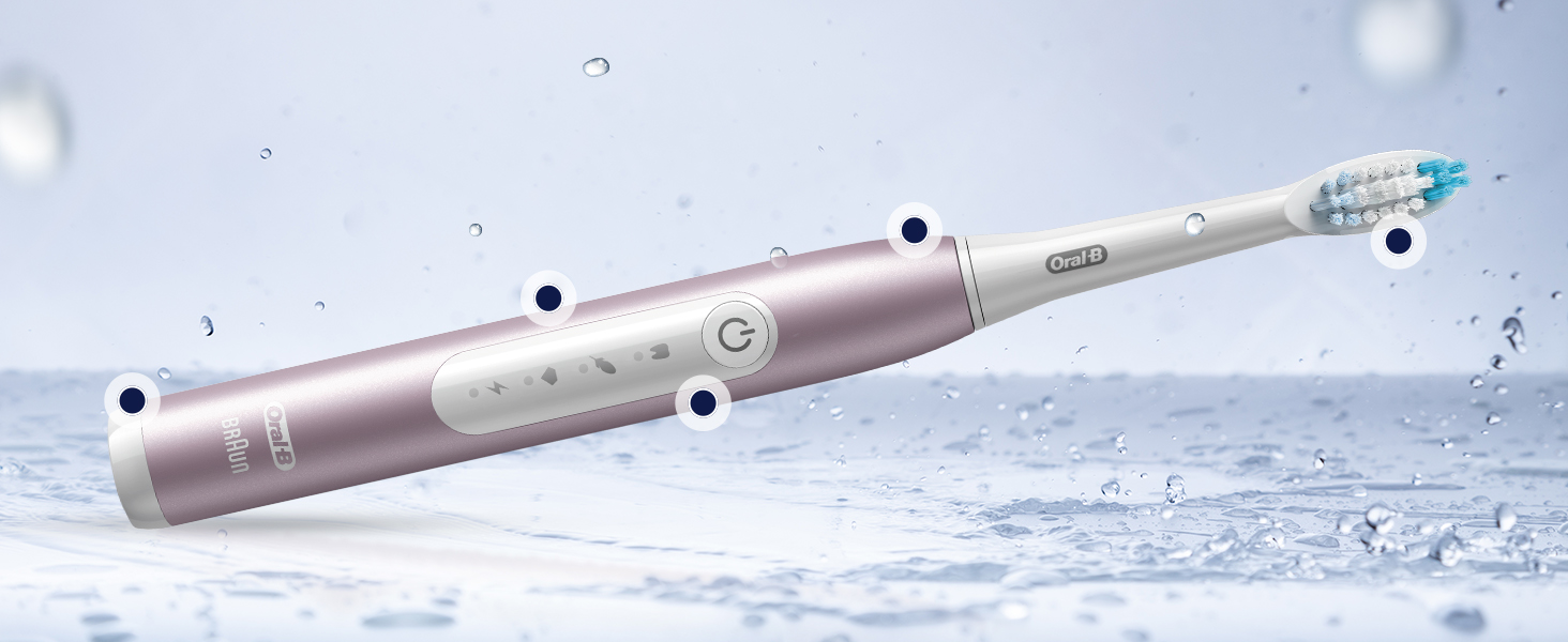 Звукова зубна щітка Oral-B Pulsonic Slim Luxe 4500 Rosegold: 3 режими чищення, 2 насадки, кейс для подорожей