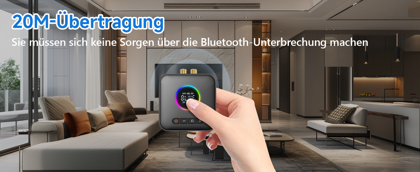 Bluetooth 5.4 Передавач та приймач AXFEE HiFi, 2-в-1, для аудіосистем, автомобілів, TV, з 3.5mm RCA, чорний