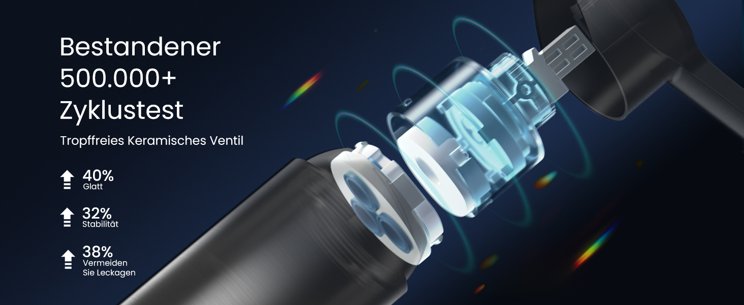 Однолеверний змішувач для кухні Dayone з висувною лійкою, нержавіюча сталь, 3 режими, 360° обертання, для кухонних мийок (15 см), матовий, преміум якість