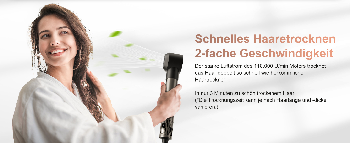 7MAGIC Airstyler 6-в-1: фен-щітка, плойка, завивка, іонізація, для волосся, подорожей, сріблястий