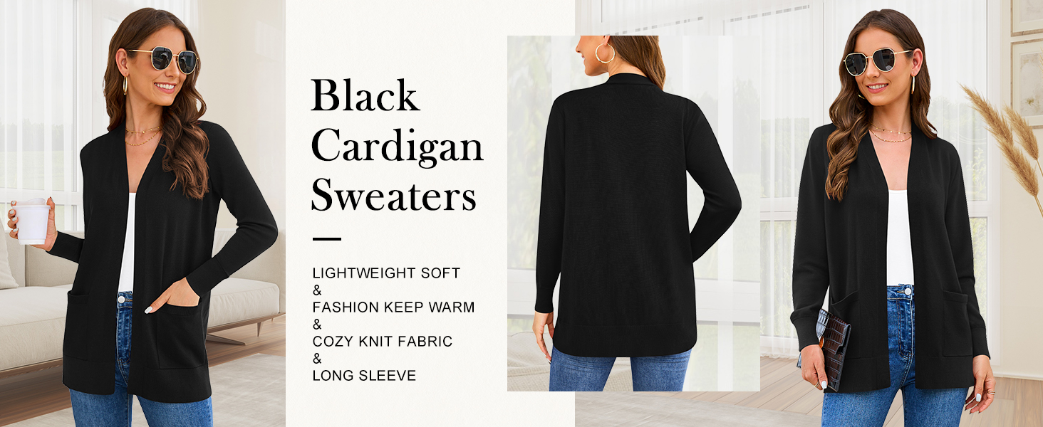 Жіночий кардиган-світшот з довгим рукавом, м'який в'язаний жилет з кишенями (S-3X)
