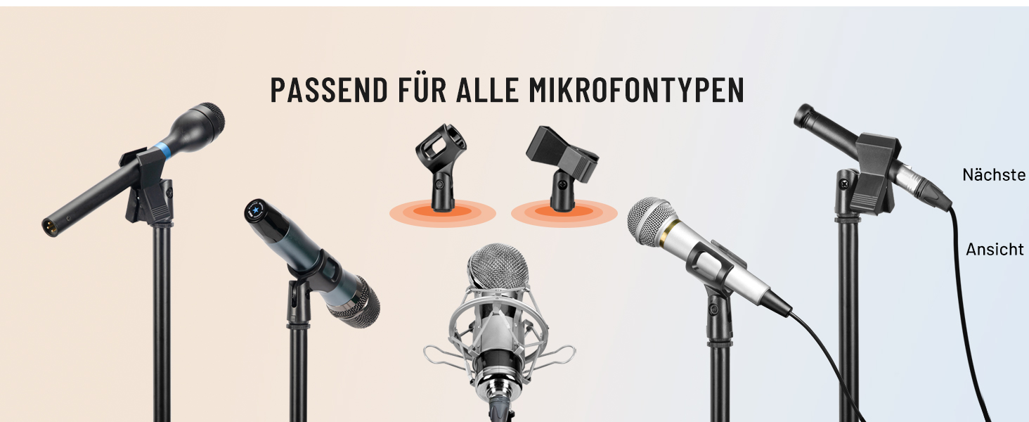 Підставка для мікрофона 2-в-1 з кріпленням для телефону та трьома кліпсами для мікрофону - CY0311