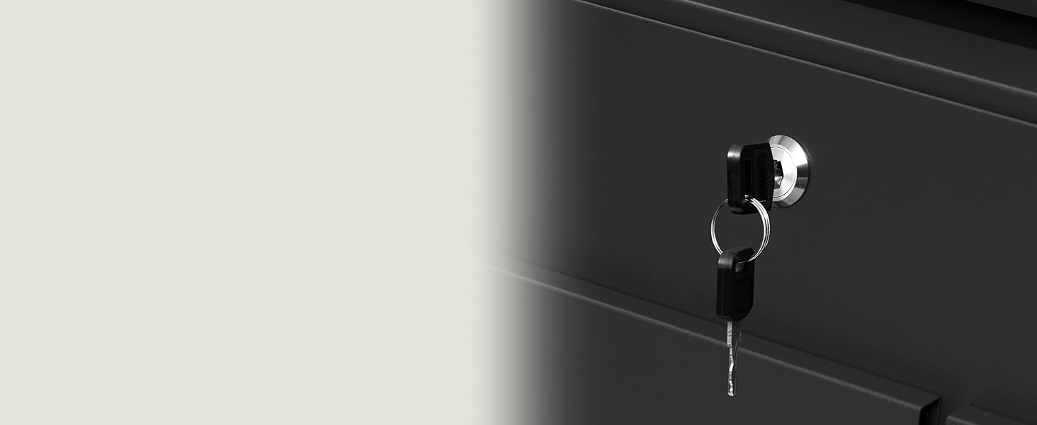 Поштова скринька WOLTU XXL з газетницею, оглядовим вікном та замком, антрацит (чорний) - 10,5 x 37 x 37 см