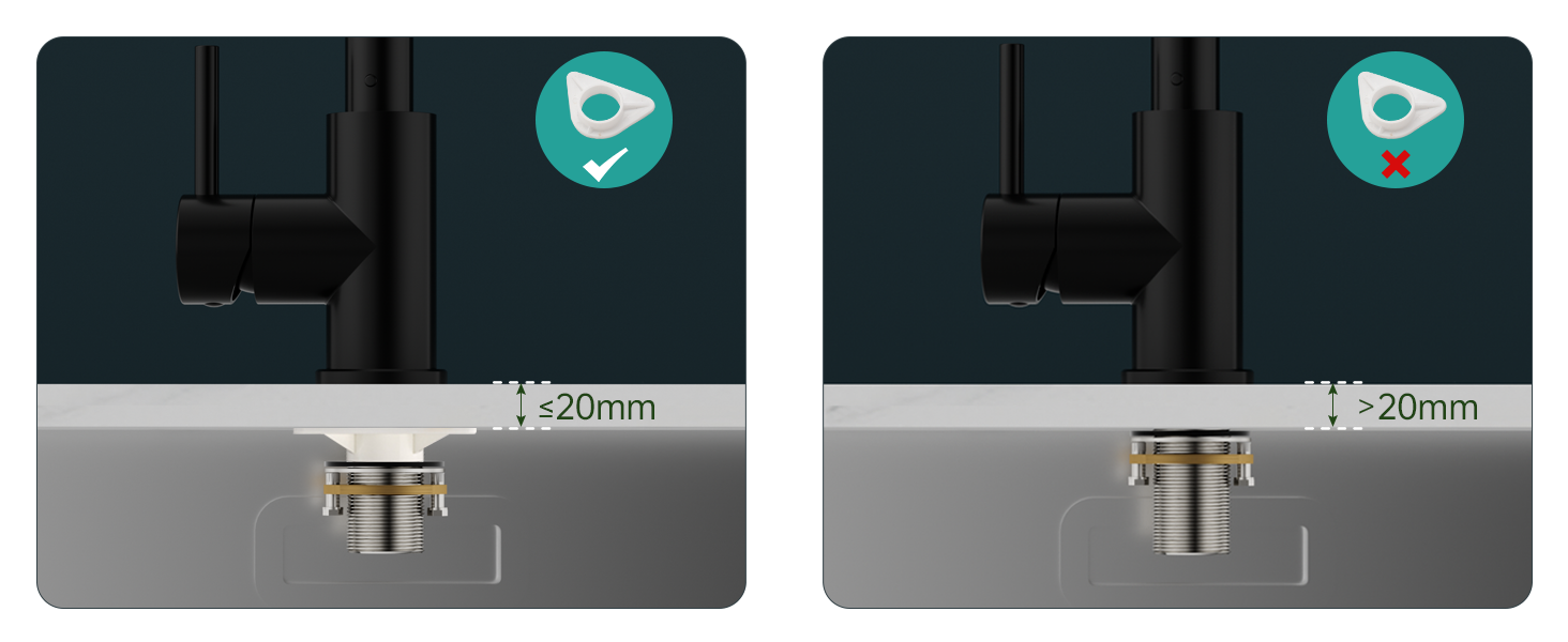 Змішувач кухонний DAYONE з висувною лійкою, нержавіюча сталь, 3 режими, поворотний на 360°, для кухонної мийки (15 см), матовий чорний