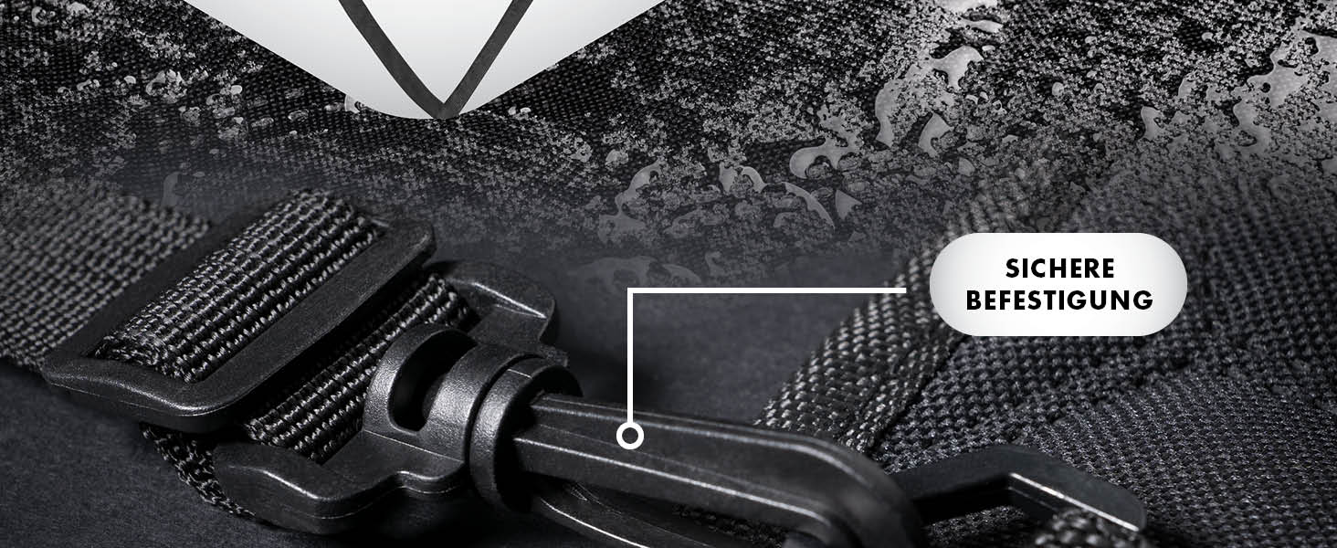 Автомобільна автодеко для собак Walser Premium Rocky, 100% водонепроникна захисна накидка на заднє сидіння з боковими захистами та оглядовим вікном, ідеальна для подорожей та транспортування малих та великих собак