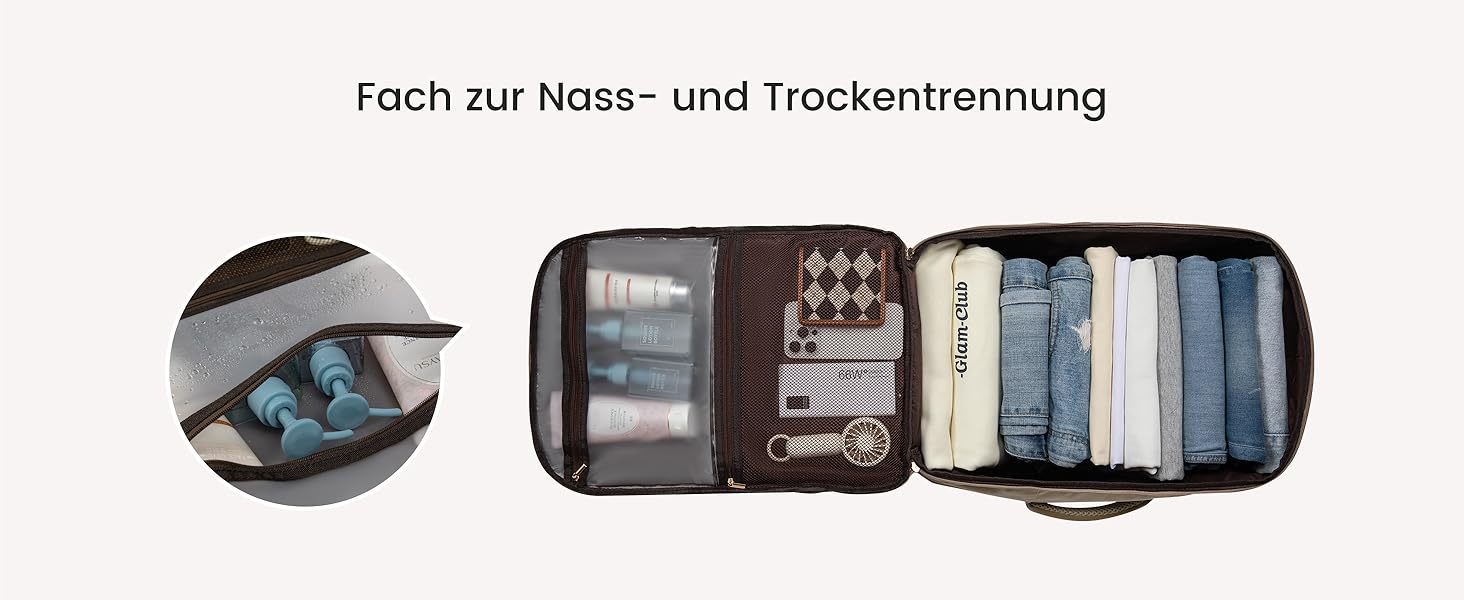 LOVEVOOK Рюкзак ручної поклажі для жінок, великий дорожній рюкзак для літака, 45L, рюкзак-валіза, рюкзак для подорожей, для ноутбука 17,3 дюйма, на вихідні, діловий, рюкзак для кабіни (1-бежевий, чорний, коричневий, 40x30x20 см)