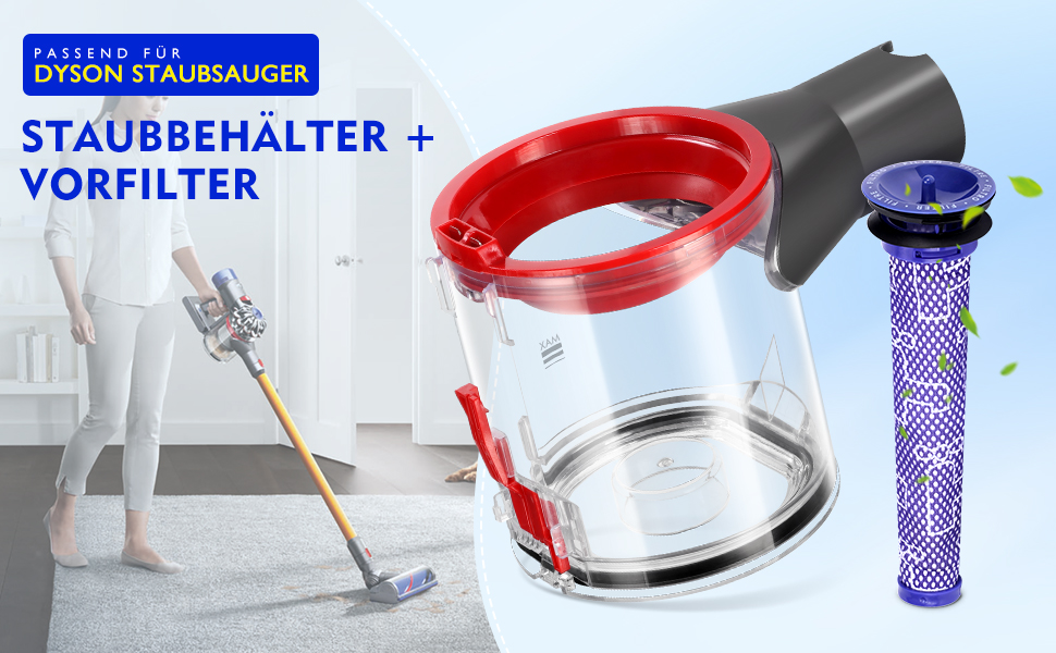 Контейнер для пилу Dyson V7 V8 SV10 SV11 - Запчастина для бездротового пилососа (967699-01)