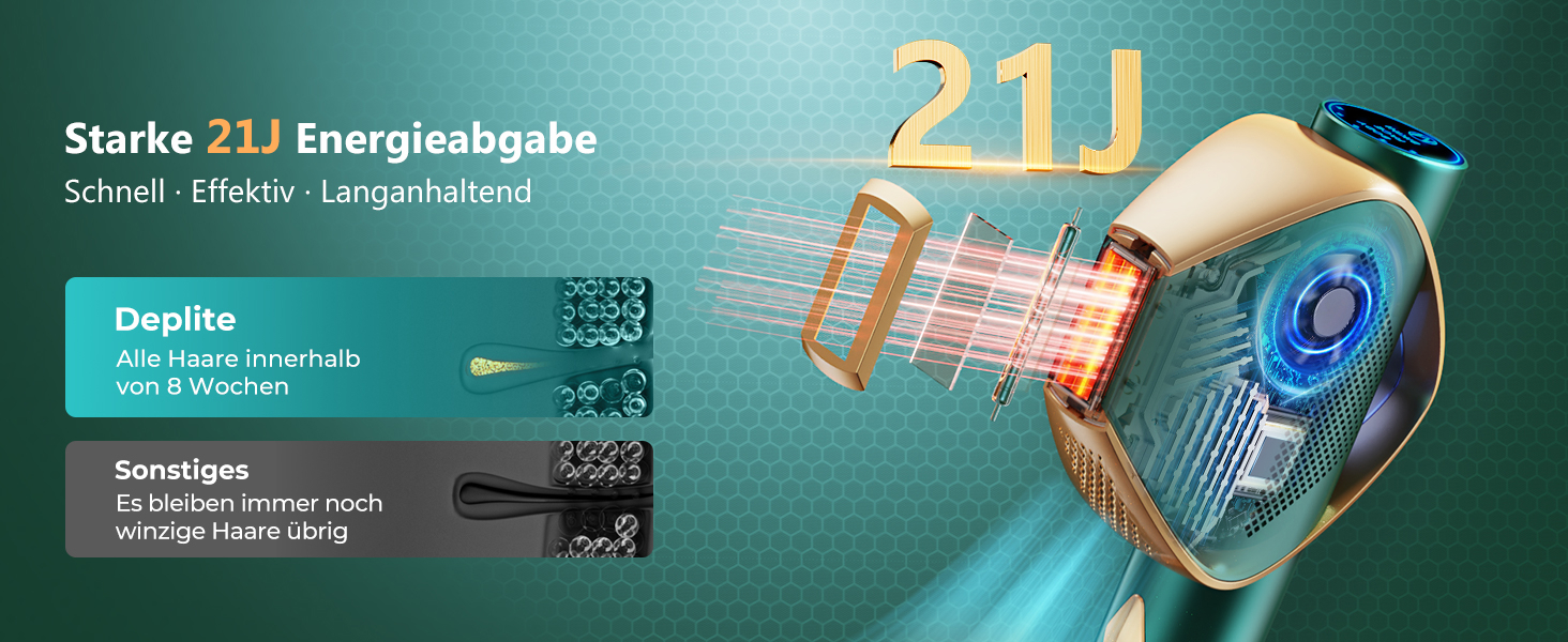 Пристрій для епіляції IPL з IGBT-технологією: швидка та ефективна епіляція для жінок та чоловіків. Підходить для обличчя, зони бікіні, тіла, ніг та під пахвами. Максимальна енергія 21J, 600-1200NM.