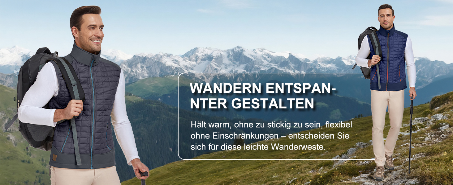 Little Donkey Andy Легка пухова жилетка для чоловіків, тепла безрукавка, outdoor-куртка для піших прогулянок, подорожей та бігу (S, Павіно-блакитний)