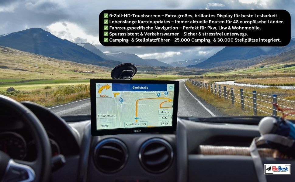 GPS навігатор Elebest City 90+ 9