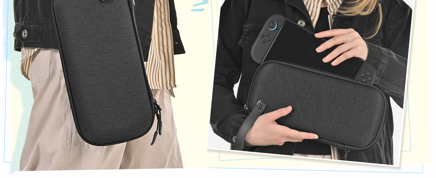 Чохол InnoAura Switch 2: Водонепроникний, ударостійкий, з відділенням для AirTag, фіолетовий (для Switch 2 Slim)