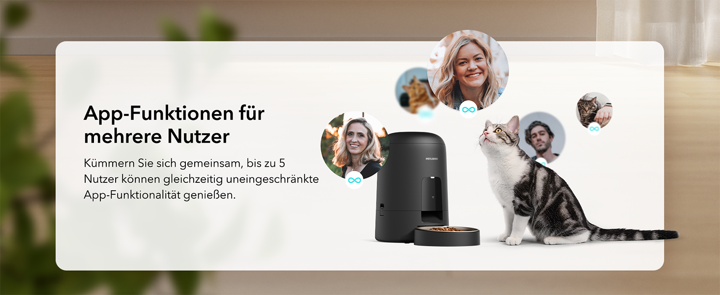 Автомат годування котів PETLIBRO з Wi-Fi, чорний, 2L, з мискою з нержавіючої сталі