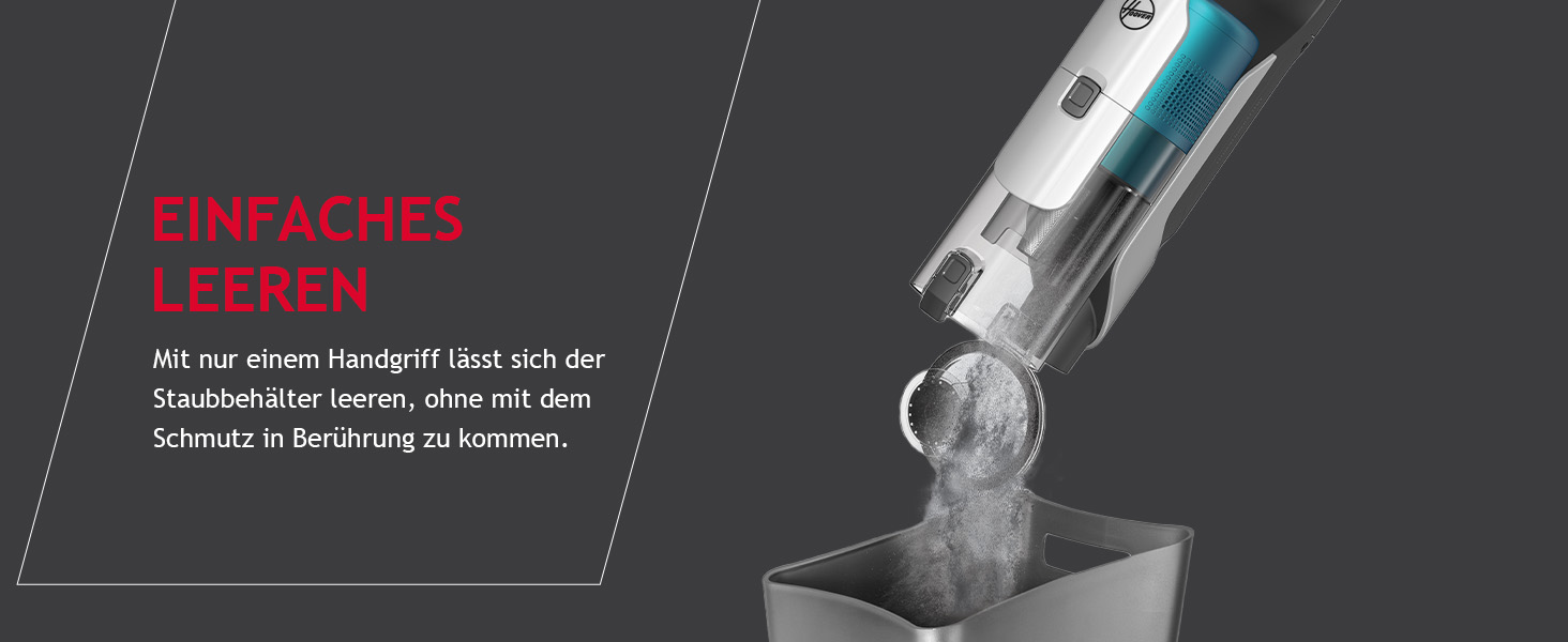 Бездротовий акумуляторний пилосос Hoover HF9 I Без мішка, LED-підсвітка, Anti-Twist насадка, для всіх поверхонь (для тварин)