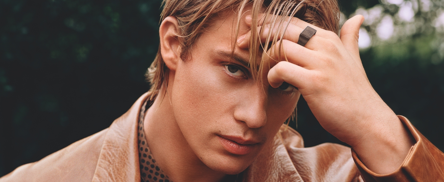 Чоловічий браслет Emporio Armani з нержавіючої сталі або шкіри з застібкою-ланцюгом, срібно-сірий колір