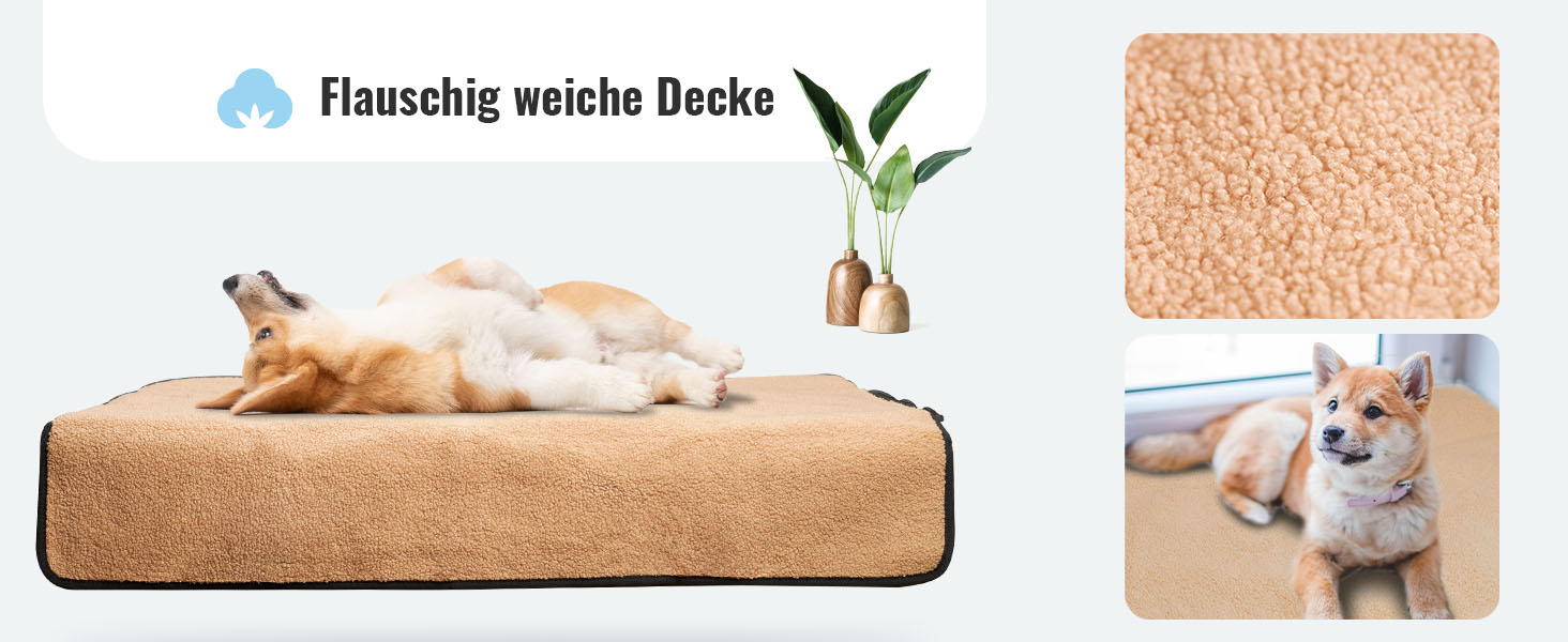 Килимок для собак Achilles Reisedecke, м'який, з імітацією овечої вовни, 100x70 см, чорний, для подорожей, з сумкою, можна прати