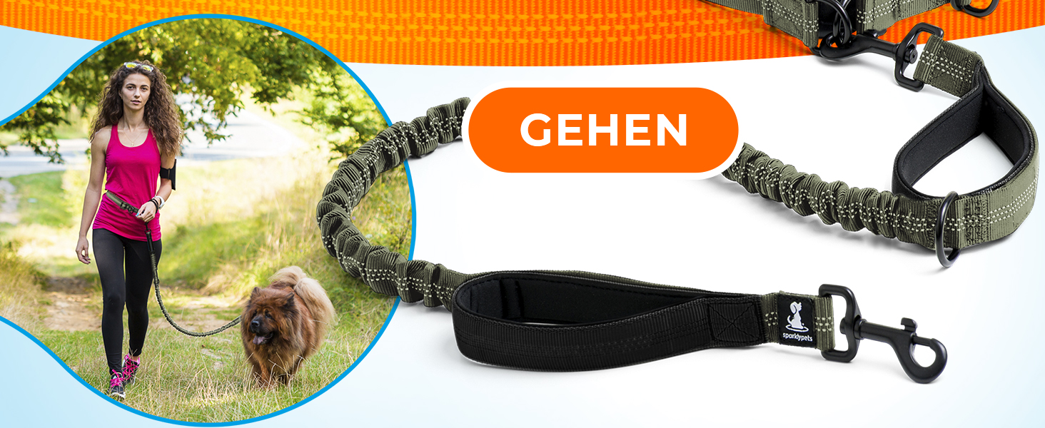 Спортивна повідкова система для собак Active Waist Leash від SparklyPets - для прогулянок без рук, для середніх та великих порід. Комплект: тримач для телефону, знімний контейнер для відходів, кишеня для ласощів та тримач для пляшки.