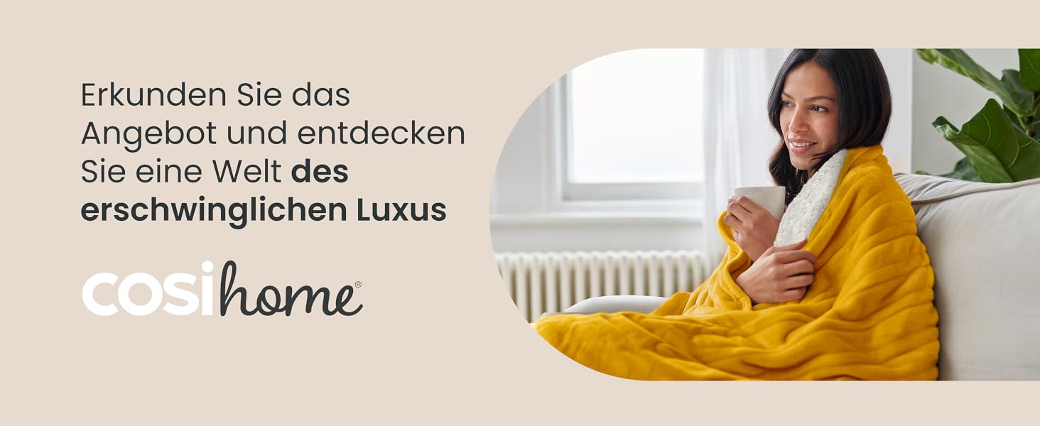 Електрична ковдра Cosi Home 180x130 см з регулюванням температури, захистом від перегріву та пульт дистанційного керування. Sherpa та Fleece, 10 рівнів нагріву, сіра.