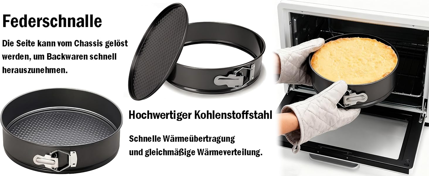 Набір для випічки Sadodo: форми для тортів (20/22/24/26 см), кондитерський мішок з насадками та аксесуари для випічки