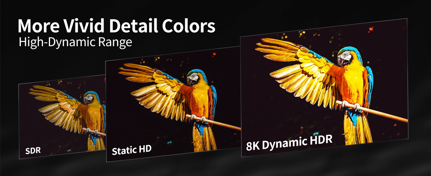 HDMI 2.1 оптоволоконний кабель 1м, 48 Гбіт/с, 8K@60Hz, 4K@120Hz, Dynamic HDR, eARC, Dolby, HDCP 2.2/2.3, сумісний з PS5, Xbox Series X, RTX 4090, TV, Beamer, AVR, зелений