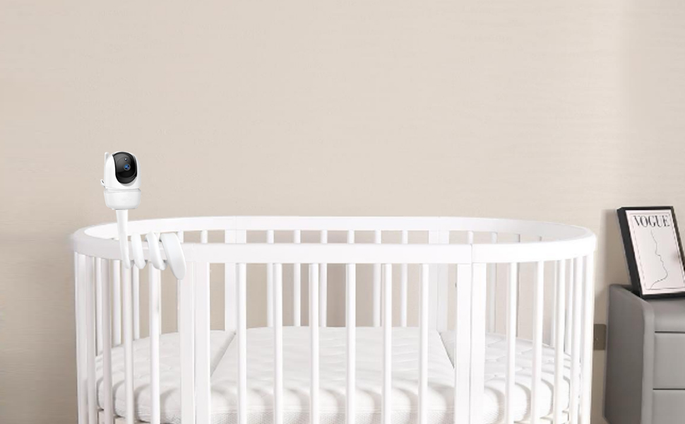 Кріплення для дитячого відеоняні Derebir, сумісне з GHB, BOIFUN, Momcozy, ABM720, з різьбленням 1/4 (46 см)