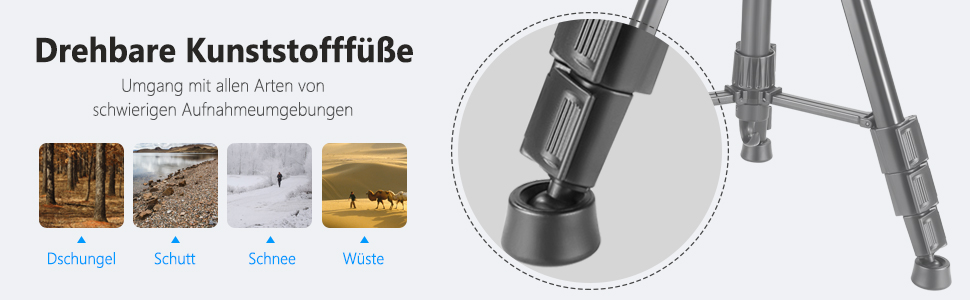 Штатив для камери Neewer 142 см з алюмінієвого сплаву з 3-стороннім поворотним кріпленням, сумка, підтримка до 4 кг, синій (SAB234)