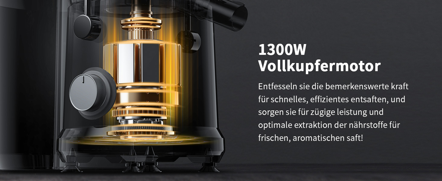 Центрифужна соковижималка GDOR 1300W для овочів та фруктів з широким завантажувальним отвором 81 мм
