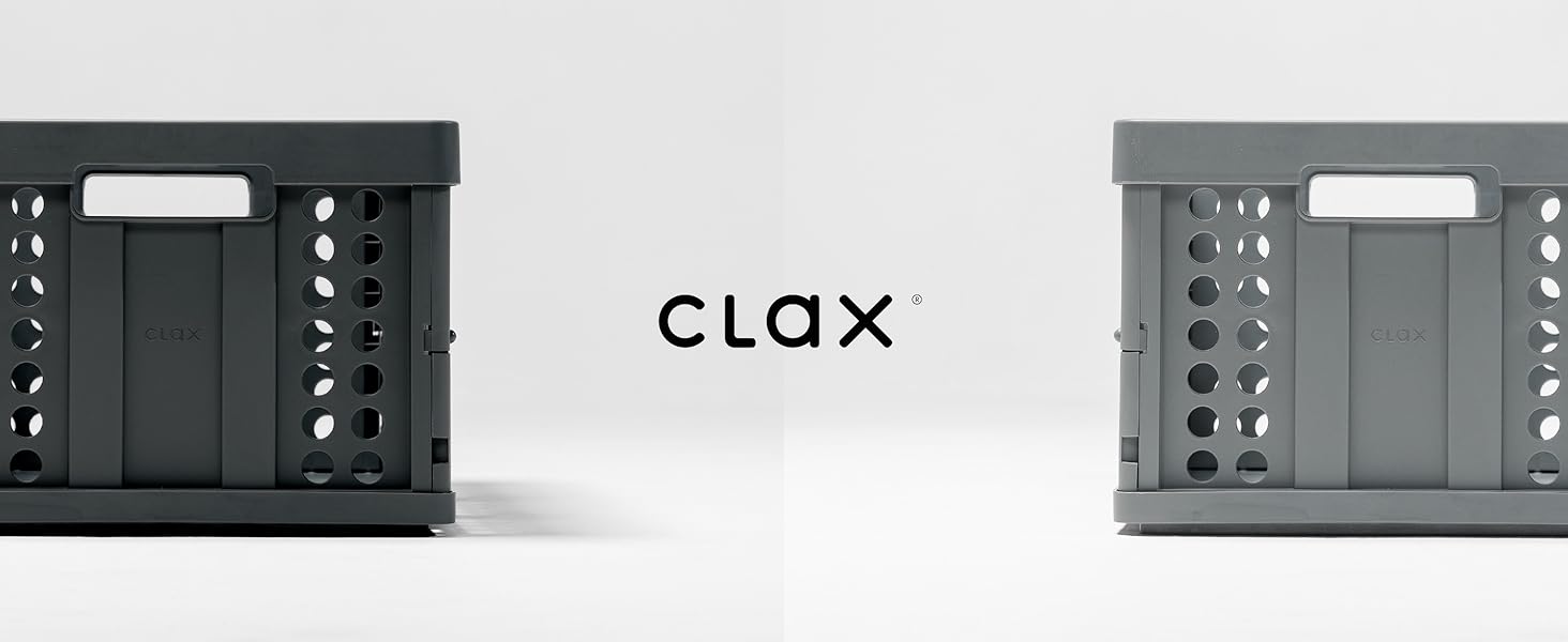 Складна пластикова коробка Clax Klappbox 45 л, сіра