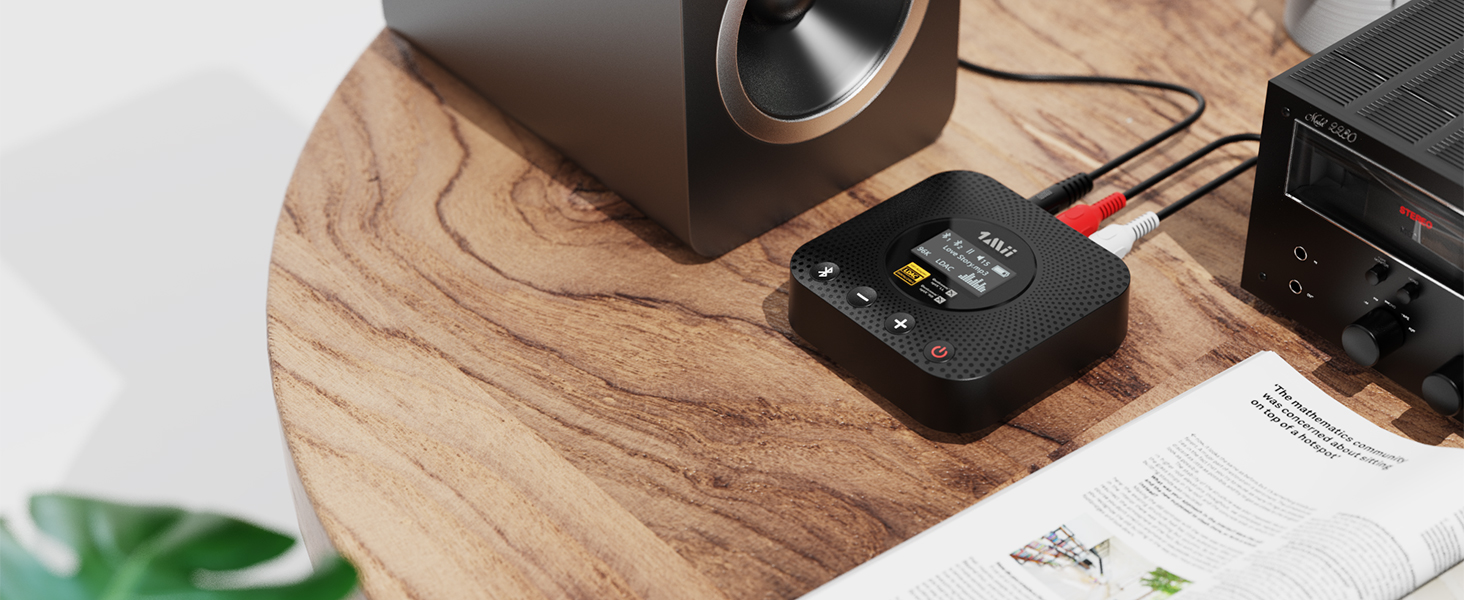 1Mii B06HD Bluetooth 5.1 Аудіоприймач: HiFi, aptX HD, Low Latency, 3.5mm/Cinch, 15 годин роботи