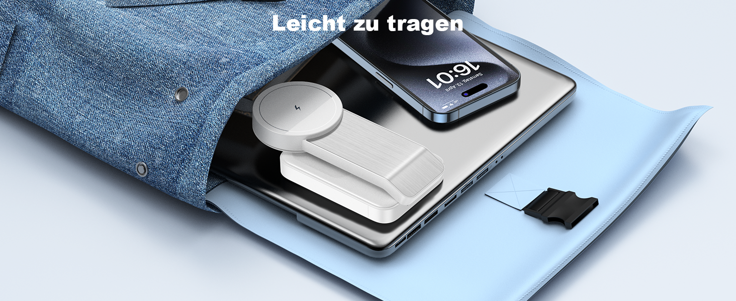 3-в-1 Станція Бездротової Зарядки: iPhone, Apple Watch, AirPods (Біла)