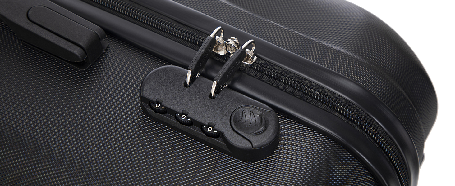 Набір валіз-ролерів (3 шт): M, L, XL, білий слонова кістка. Набір валіз з жорстким корпусом, коліщатками 360°, кодовим замком, зручною ручкою.