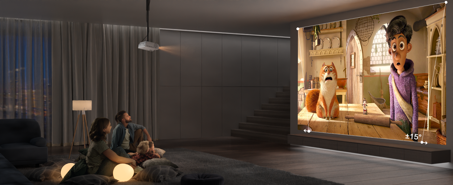 Міні проектор XuanPad A-24000L: WiFi, Bluetooth, 1080P, Підтримка HDMI, USB, AV, для iPhone/Android