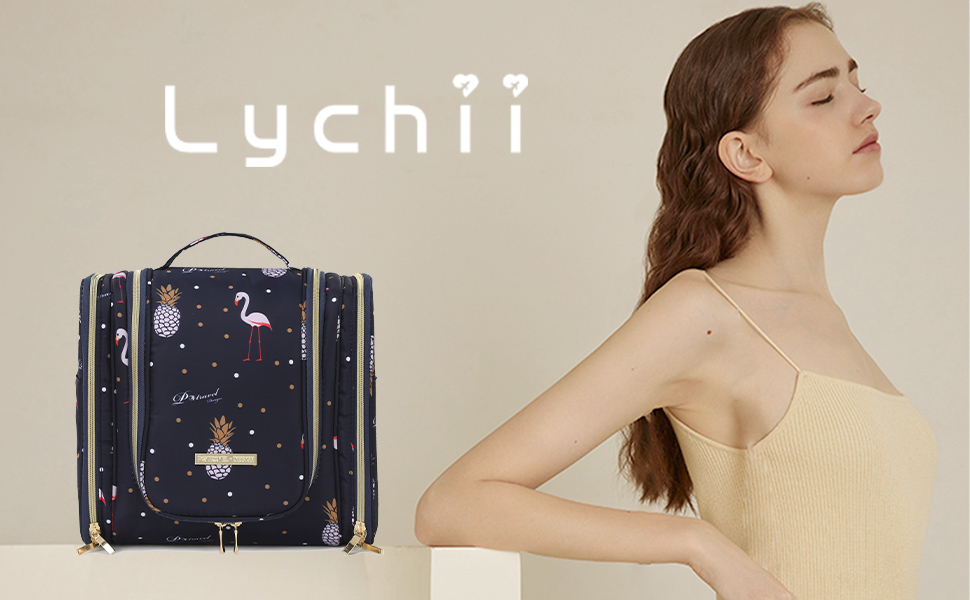 Чоловіча/Жіноча косметичка Lychii для подорожей, водонепроникна, навісна, органайзер, Navy Blue