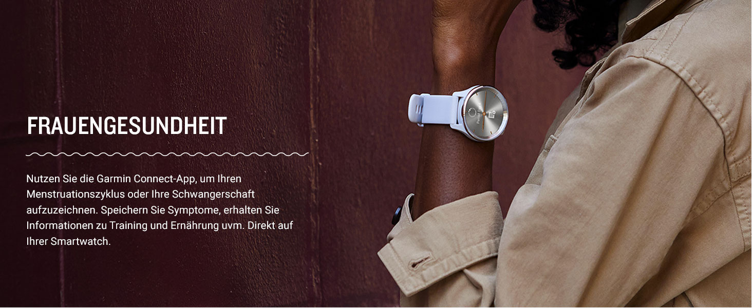 Garmin vívomove Trend – гібридний смарт-годинник з аналоговими стрілками та сенсорним дисплеєм, фітнес-функціями, аналізом сну, GarminPay, сповіщеннями та до 5 днів роботи від акумулятора (Trend, кремове золото)