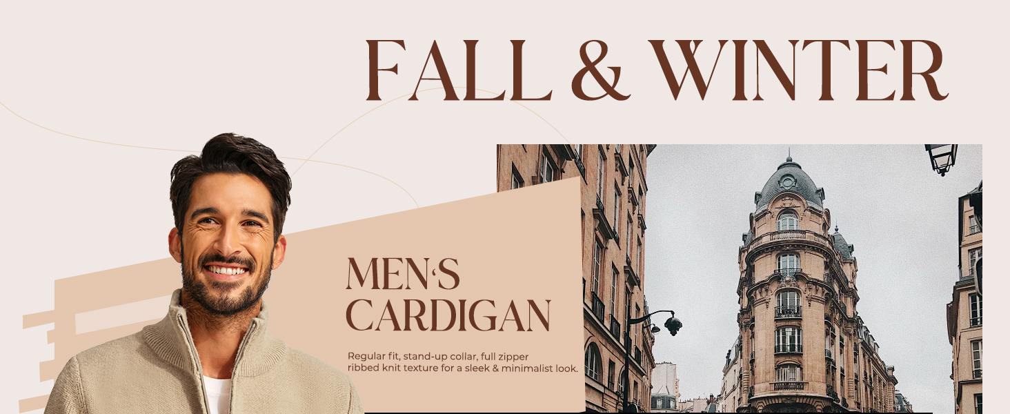 Кардиган чоловічий PJ PAUL JONES з блискавкою та стійким коміром, колір: темно-синій, розмір M