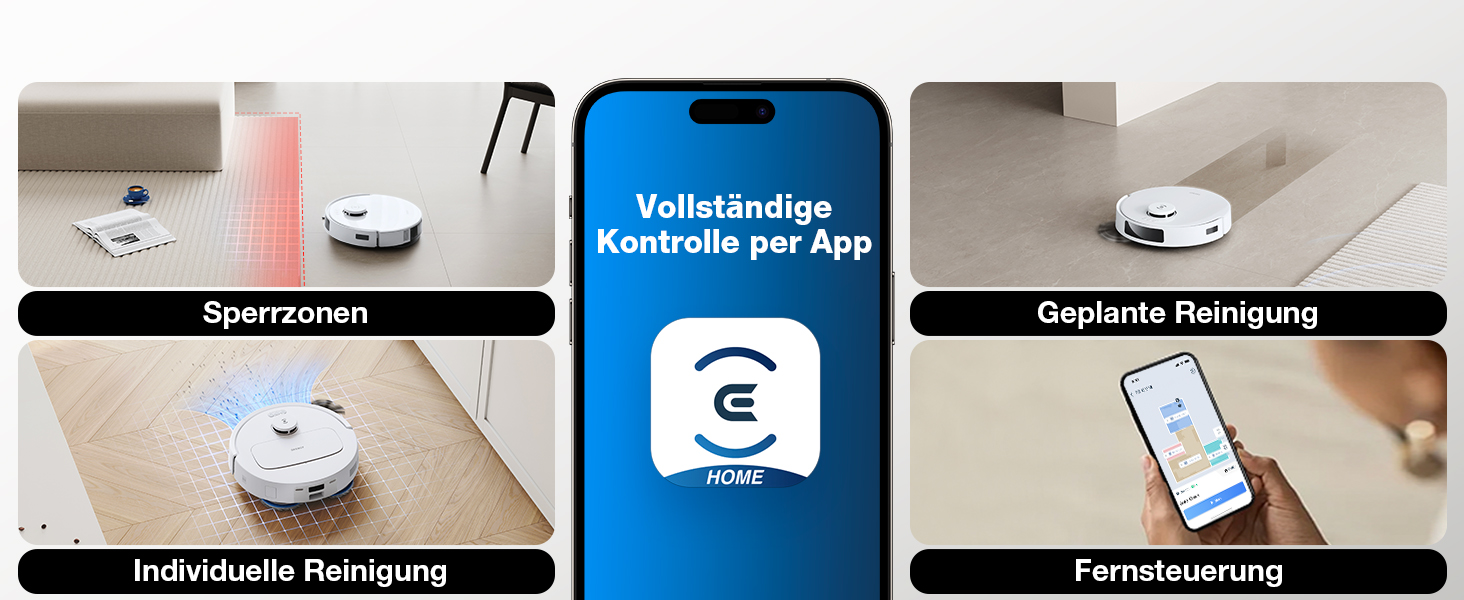 ECOVACS DEEBOT N30 PRO Omni: Робот-пилосос з функцією миття підлоги, 10000 Па, технологія ZeroTangle 2.0, TruEdge, 60°C миття, сушка гарячим повітрям, білий