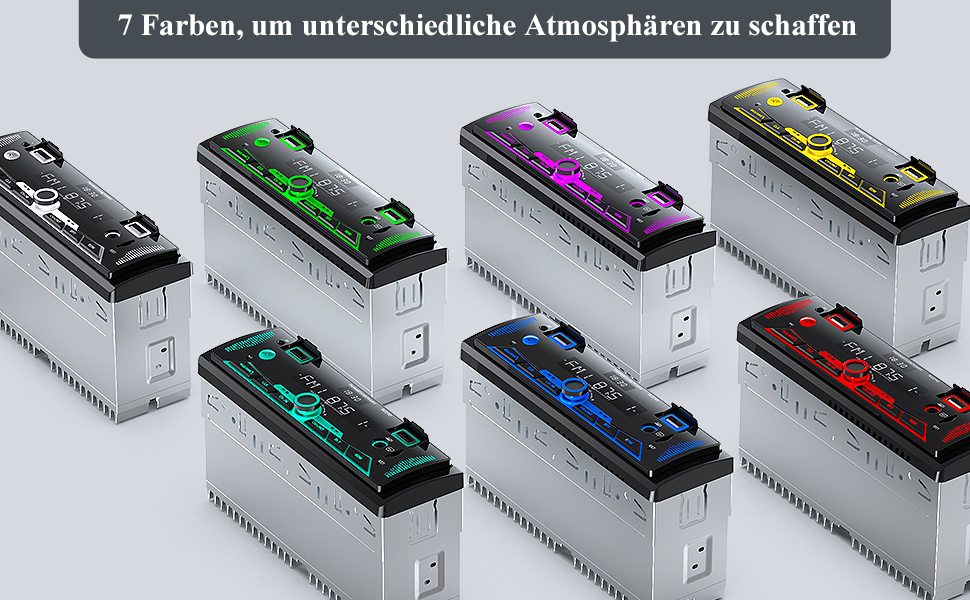 Автомобільна магнітола RDS Bluetooth 9-24В, FM/AM, MP3, USB, SD, AUX, з пультом, 7 кольорів підсвічування, гучний зв'язок