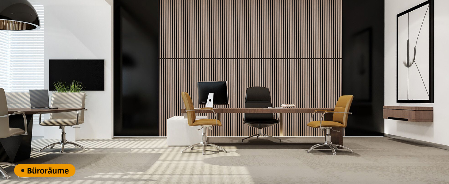 Акустичні настінні панелі JAMELO з шпоном дерева, самоклеючі 3D панелі для стін, стелі та дверей, колір горіх, 10 шт (30 x 15 x 1.2 см)