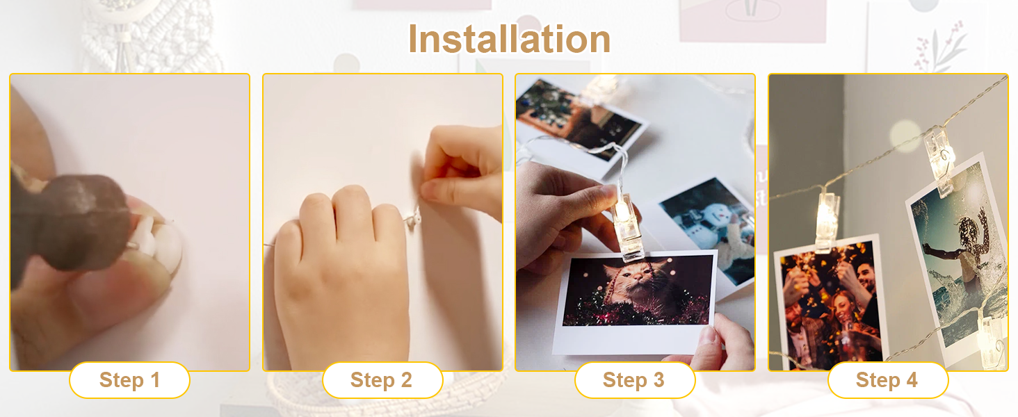 Гірлянда світлодіодна зовнішня/внутрішня 23м, 200 LED, 8 режимів, функція пам'яті, тепле світло, з USB, для декору