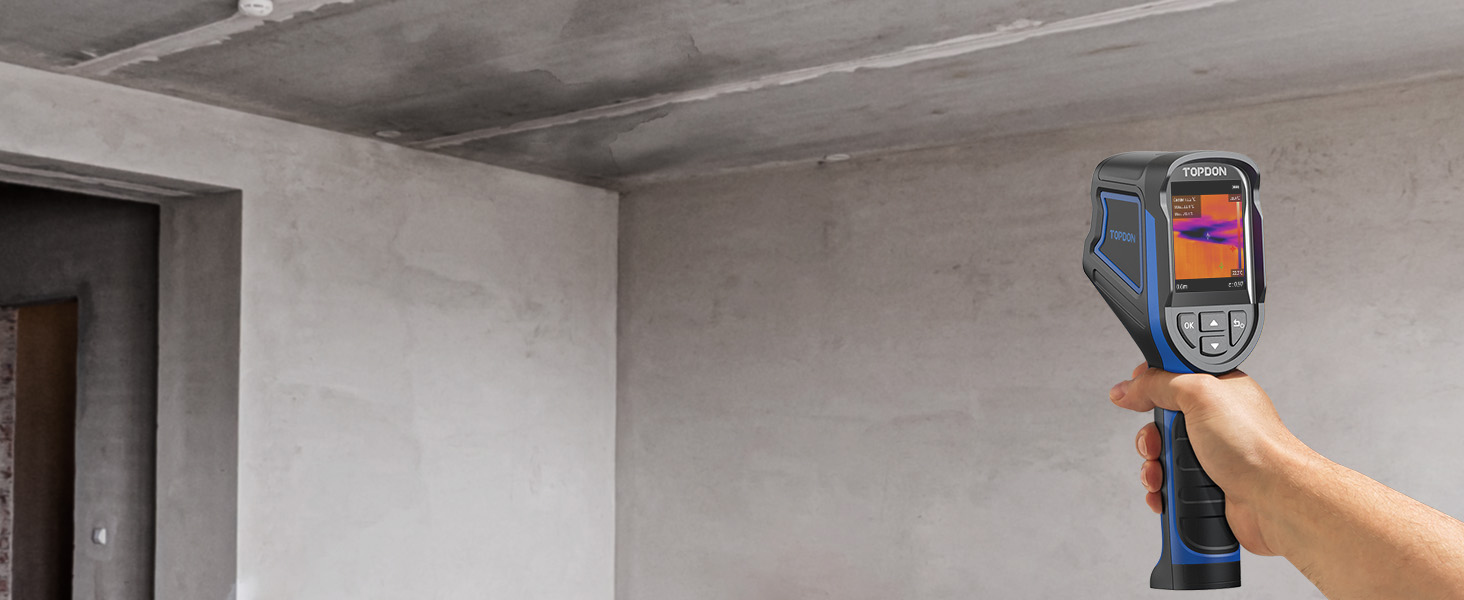 TOPDON TC004 Міні тепловізор, 240x240 IR-роздільна здатність, ручний тепловізійний прилад, 15 годин роботи від акумулятора, частота оновлення 25 Гц, діапазон температур -20℃ до 450℃, високий/низький температурний тригер, чорно-синя палітра