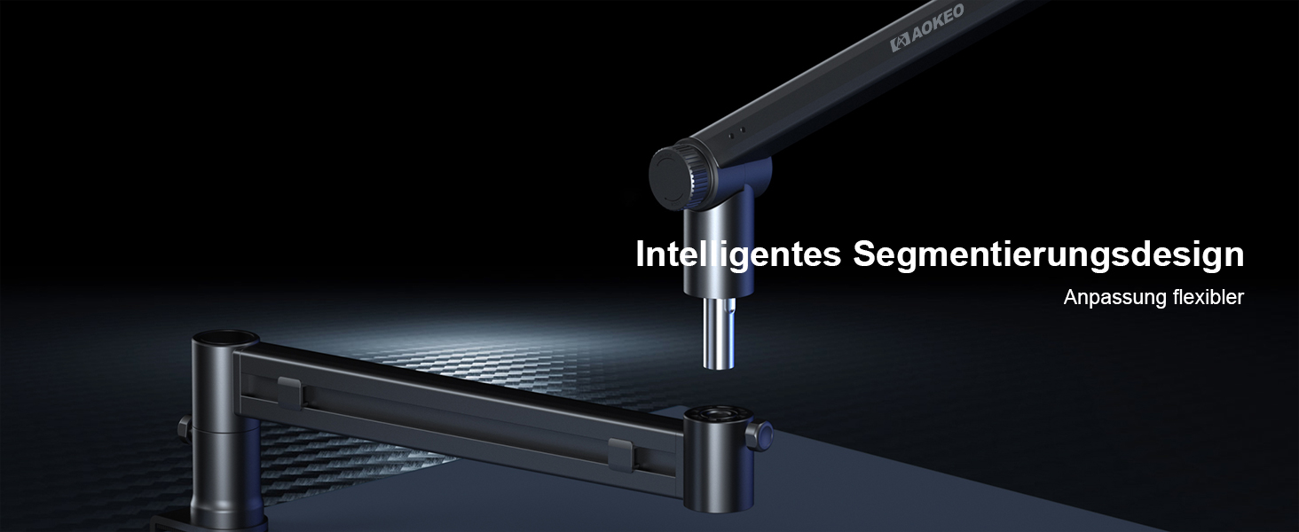 Кріплення для мікрофона Aokeo AK-58 - низькопрофільний тримач для HyperX, Elgato, Shure, Blue Yeti