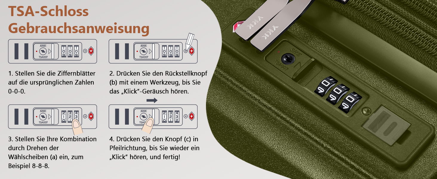 Набір валіз Joyway 5шт з ABS, розширюваний, з TSA замком, 4 колеса, набір для подорожей, зелений