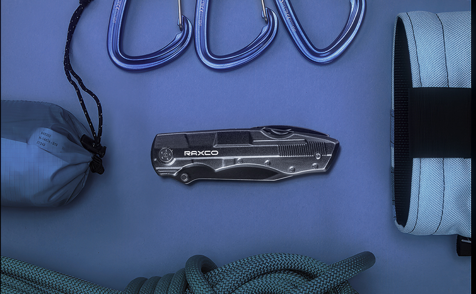 Мультитул RAXCO 18-в-1: компактний інструмент для виживання на природі (затискач, ніж, відкривачка, викрутка) для полювання та риболовлі, чорний