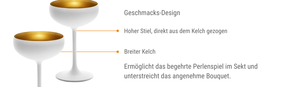 Набір келихів для шампанського Stölzle Lausitz Elements, 6 шт., 230 мл, чорний/бронзовий – елегантні келихи з кришталевого скла без свинцю, придатні для миття в посудомийній машині та ударостійкі