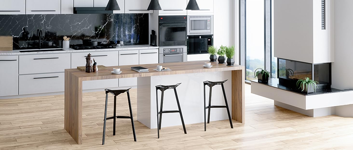 Velvet Bar Stools Set of 2 with Backrest - 66cm Counter Height - Grey