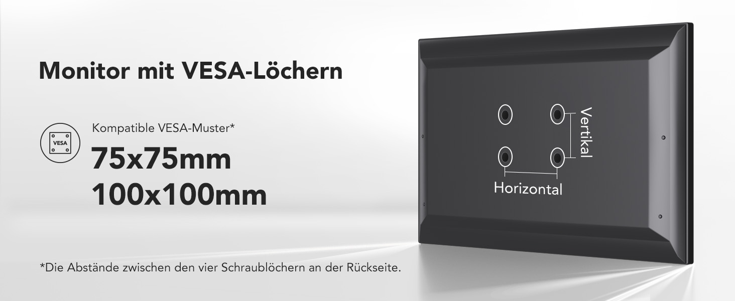 Кріплення для монітора HUANUO Gaming, 2 монітори, до 40 дюймів, регулювання висоти, USB, VESA, чорний
