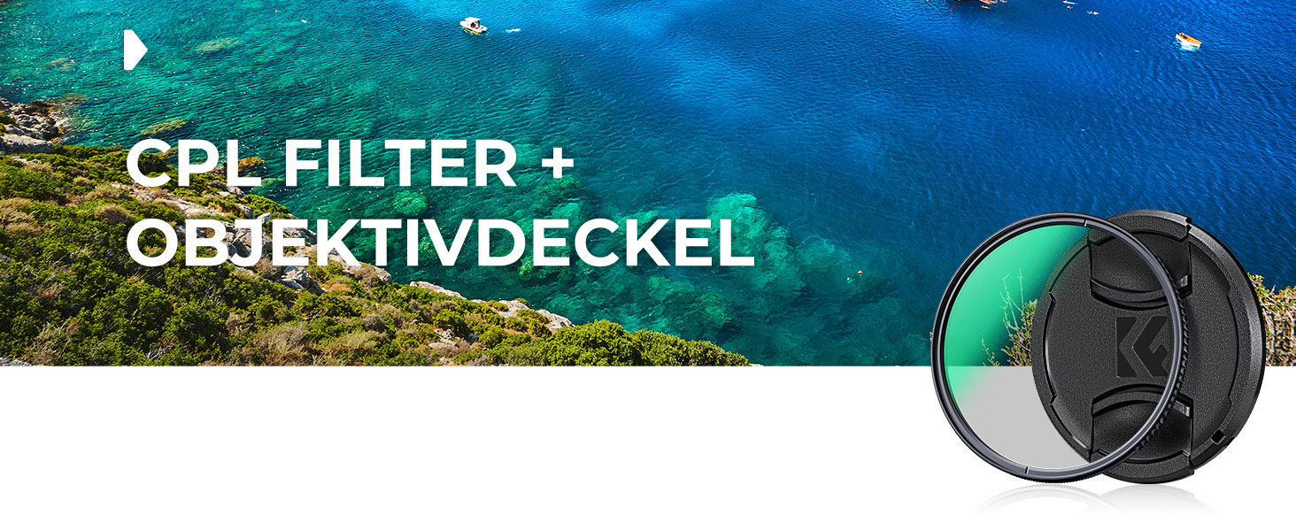 Поляризаційний фільтр K&F Concept 62mm CPL HD з оптичного скла та багатошаровим покриттям Nano-Xcel (з кришкою для об'єктива)