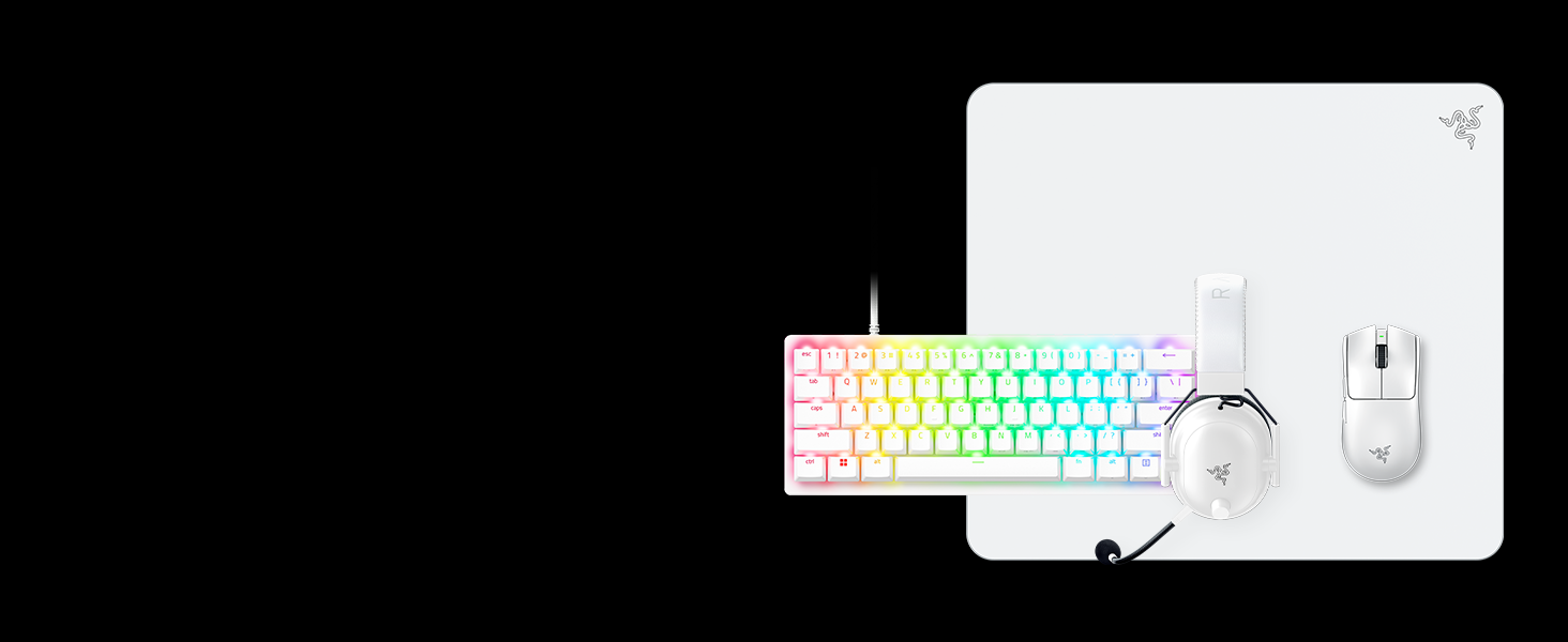 Клавіатура Razer Huntsman V3 Pro Mini - 60% з Red Switch (Аналоговий оптичний перемикач, PBT-клавіші, USB-C, QWERTY US)