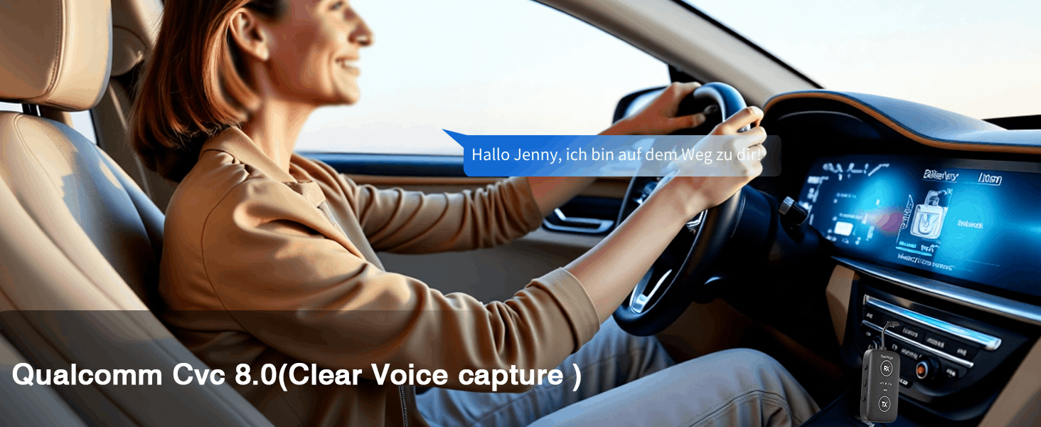 Bluetooth 5.4 адаптер ElecMoga 2-в-1: передавач та приймач, підтримка 2 пристроїв, для авто, телевізора, навушників