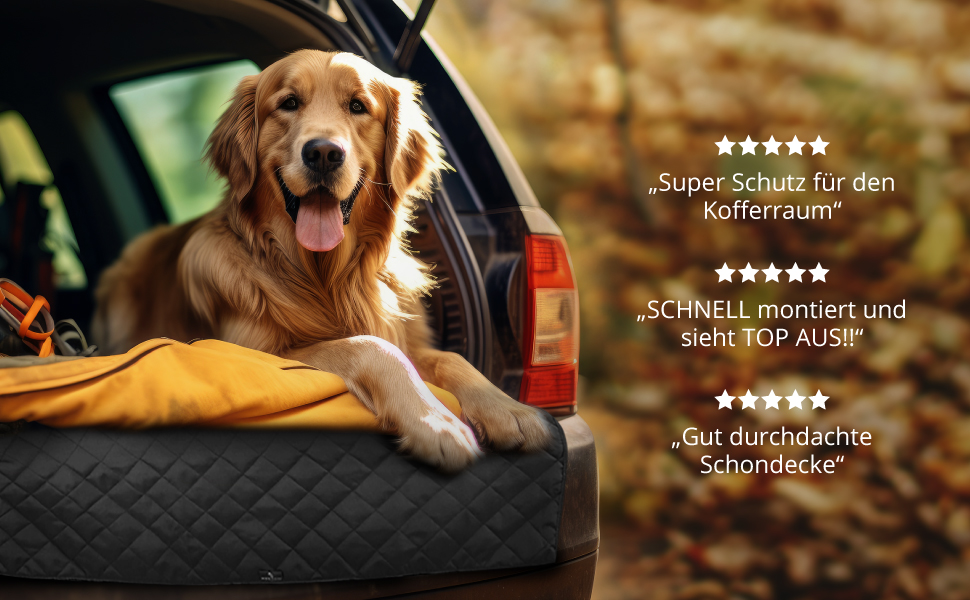 Walser Premium Автодеки для собак Rocky, 100% водонепроникна захисна накидка на заднє сидіння автомобіля з боковими захистами та оглядовим вікном, ідеальна для подорожей та транспортування малих та великих собак. Захист заднього сидіння автомобіля від бруду та подряпин.