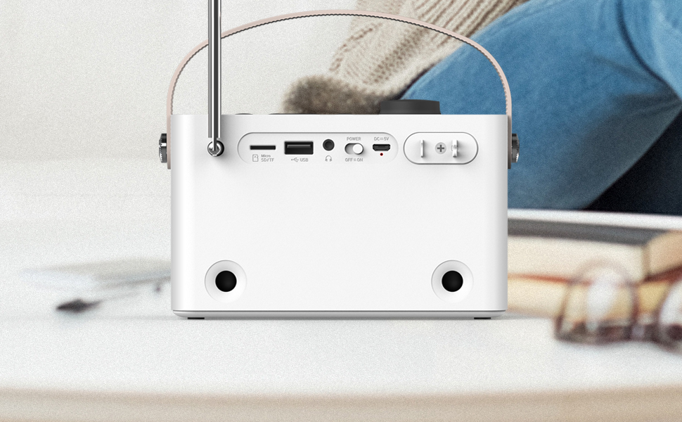 Inscabin M60: Портативне DAB/DAB+ FM-радіо з Bluetooth та стерео, зелений